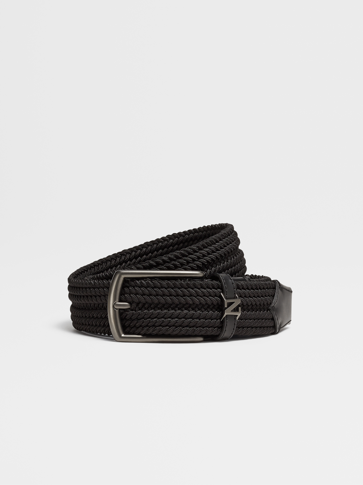 Black Rayon Belt
